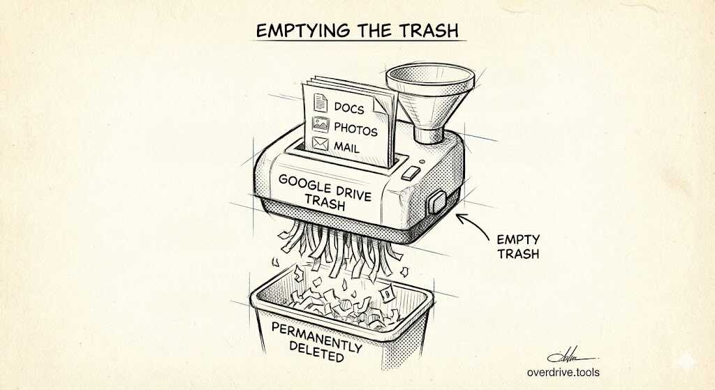 How to Empty Trash in Google Drive | Overdrive Guides | Overdrive