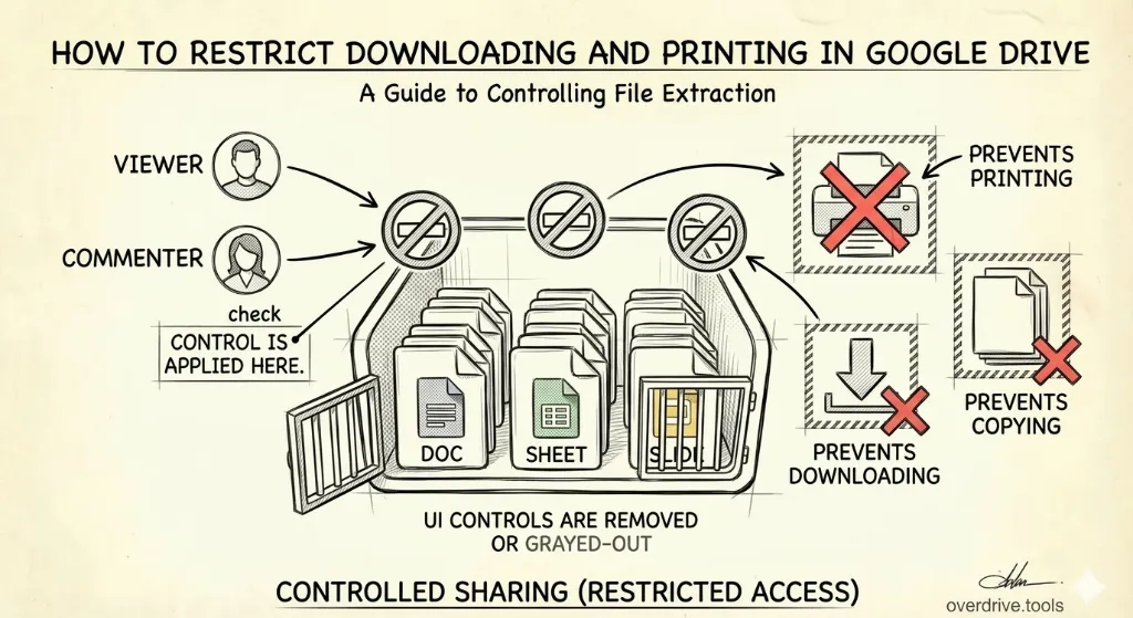 How to Restrict Downloading and Printing in Google Drive | Overdrive ...